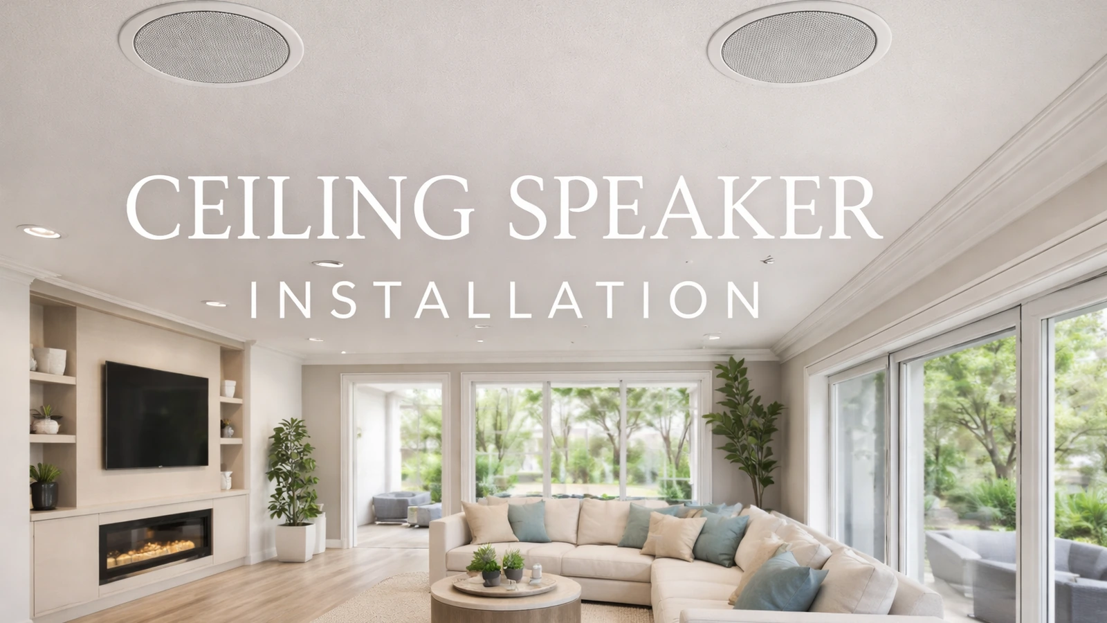 Ceiling Speaker Installation Featured