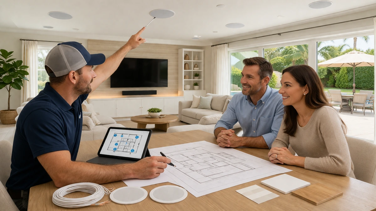 Ceiling Speaker Installation Planning Consultation