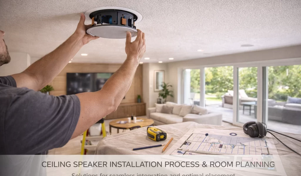Ceiling Speaker Installation Process And Room Planning
