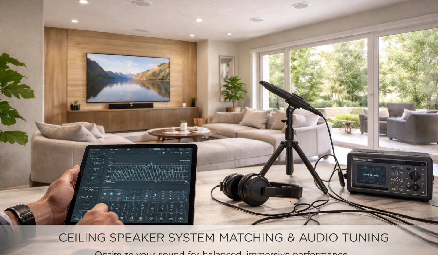 Ceiling Speaker System Matching And Audio Tuning