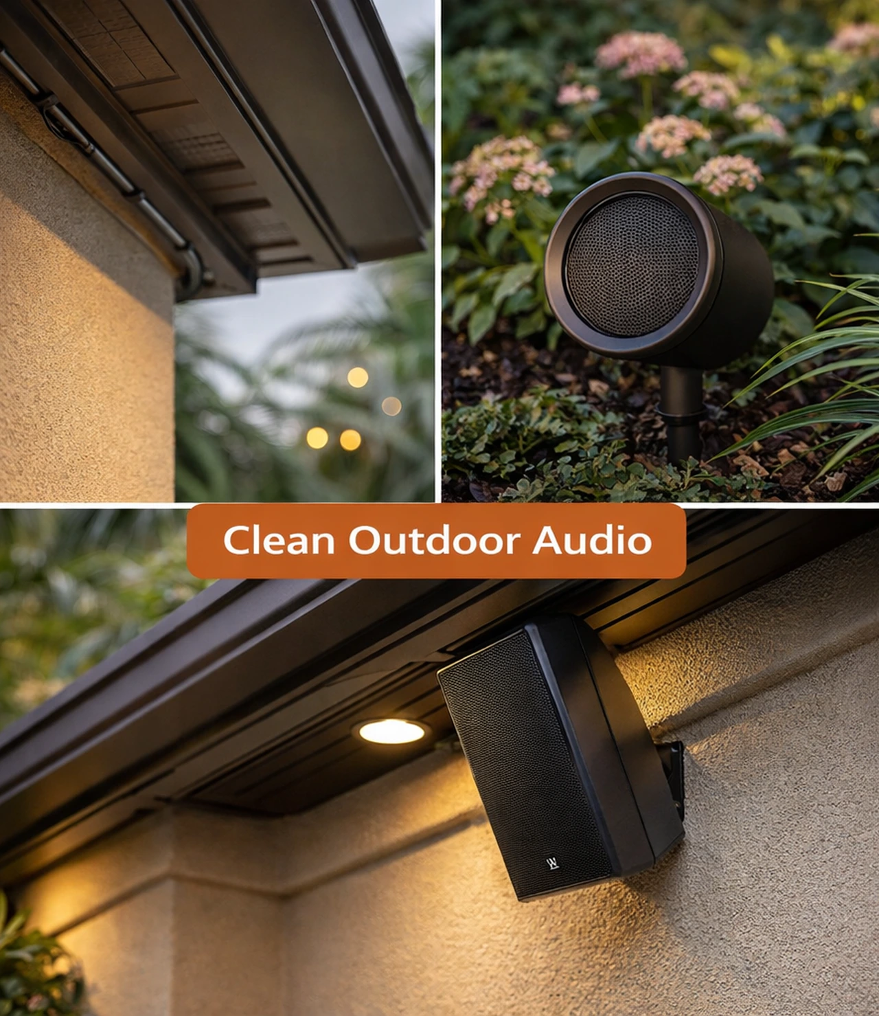 Clean Outdoor Audio Installation Details