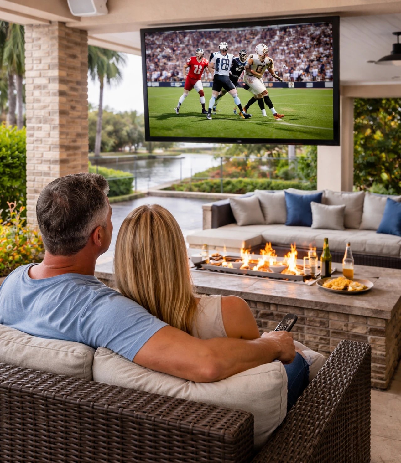 Comfortable Outdoor Tv Viewing Height And Easy Daily Use Comfortable Outdoor Tv Viewing Height And Easy Daily Use