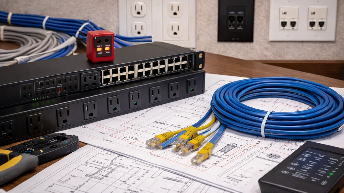 Conference Room Av Infrastructure Cable Power Network Planning