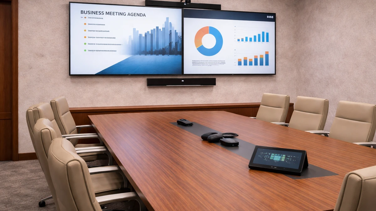 Conference Room Av Polished Meeting Room Final Installation