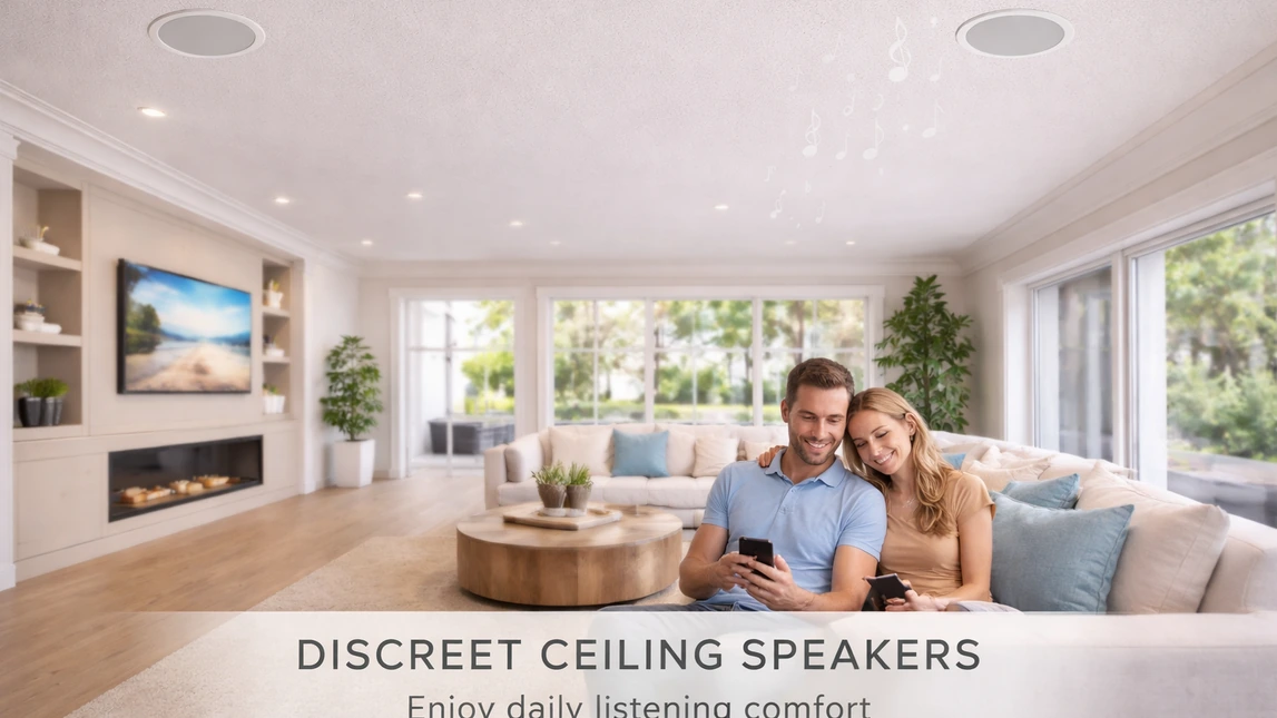 Discreet Ceiling Speakers With Daily Listening Comfort