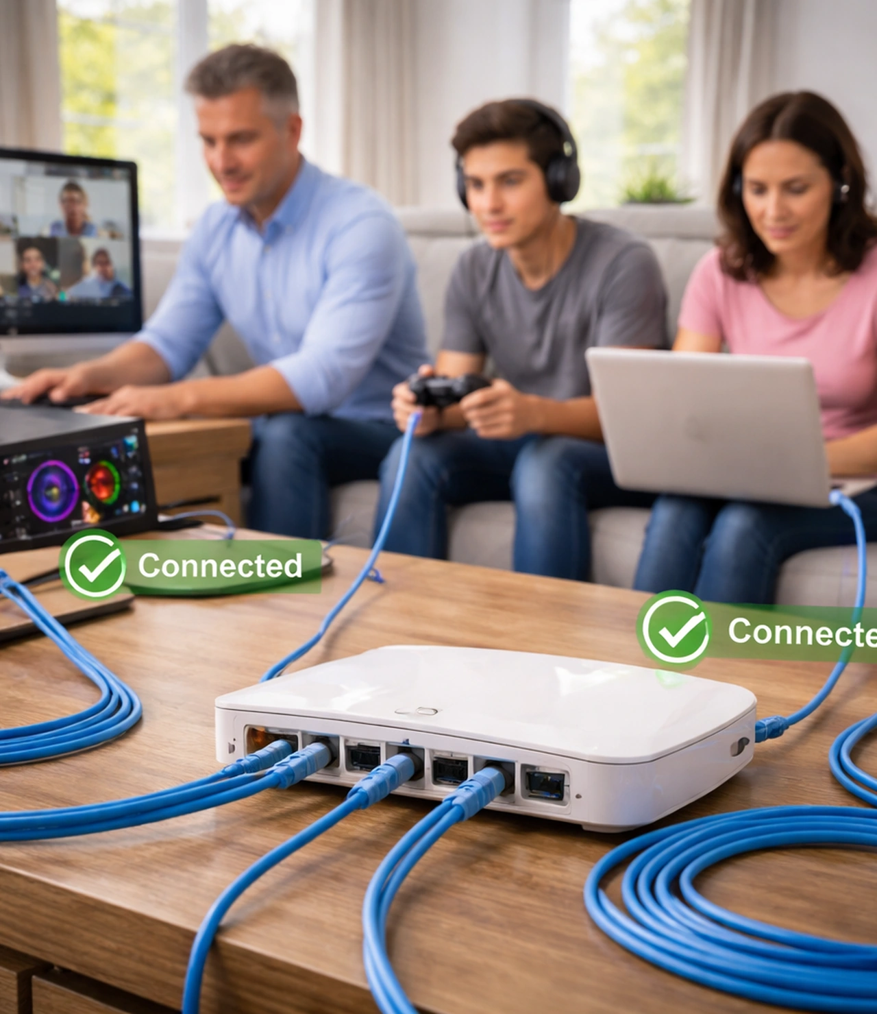 Hardwired Home Network Connections