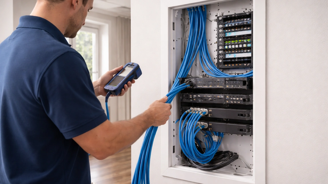 Home Network Cable Installation