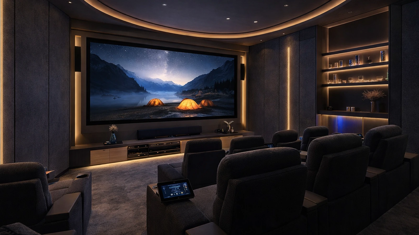 Home Theater Installation Featured Luxury Media Room