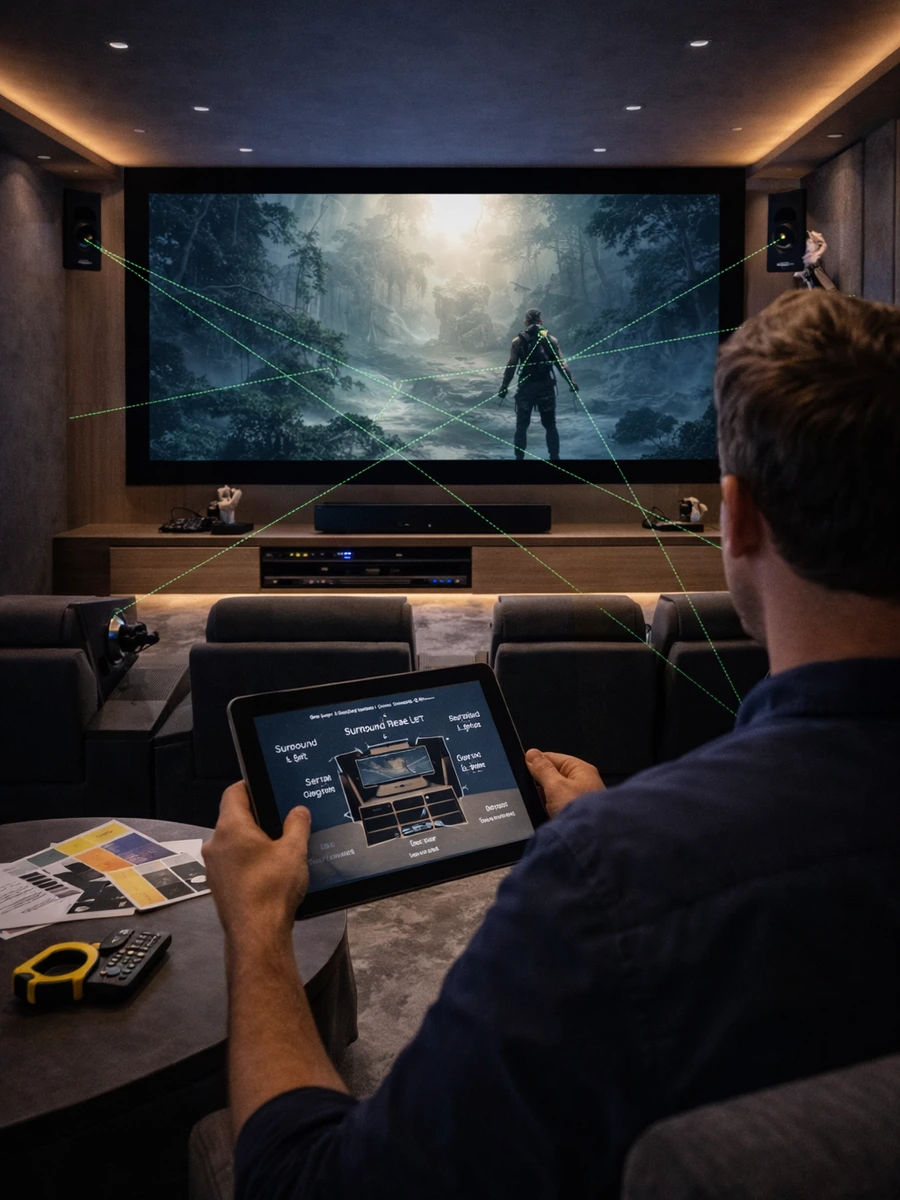 Home Theater Surround Sound Speaker Layout