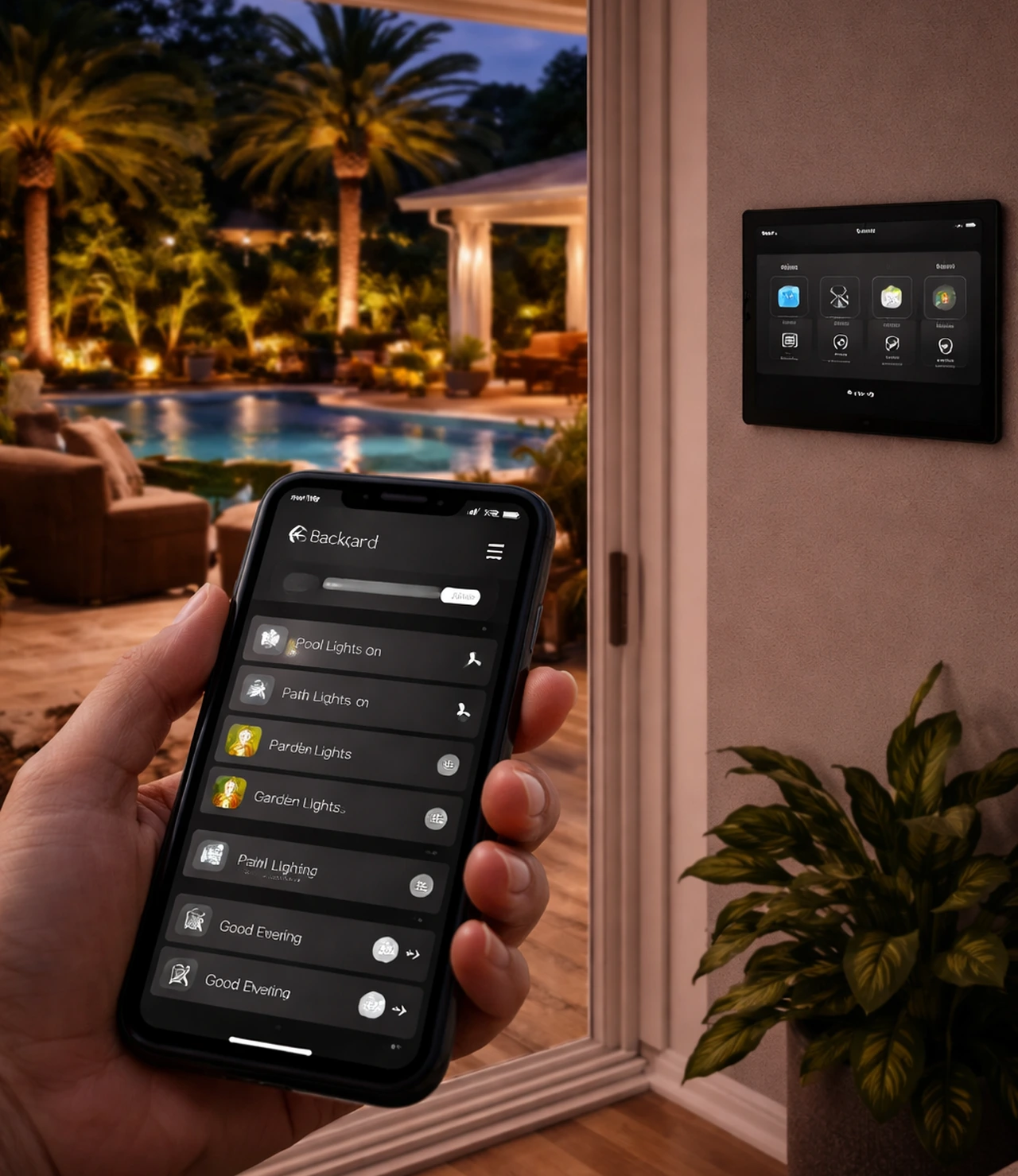 Integrated Outdoor Lighting Control App And Smart Home