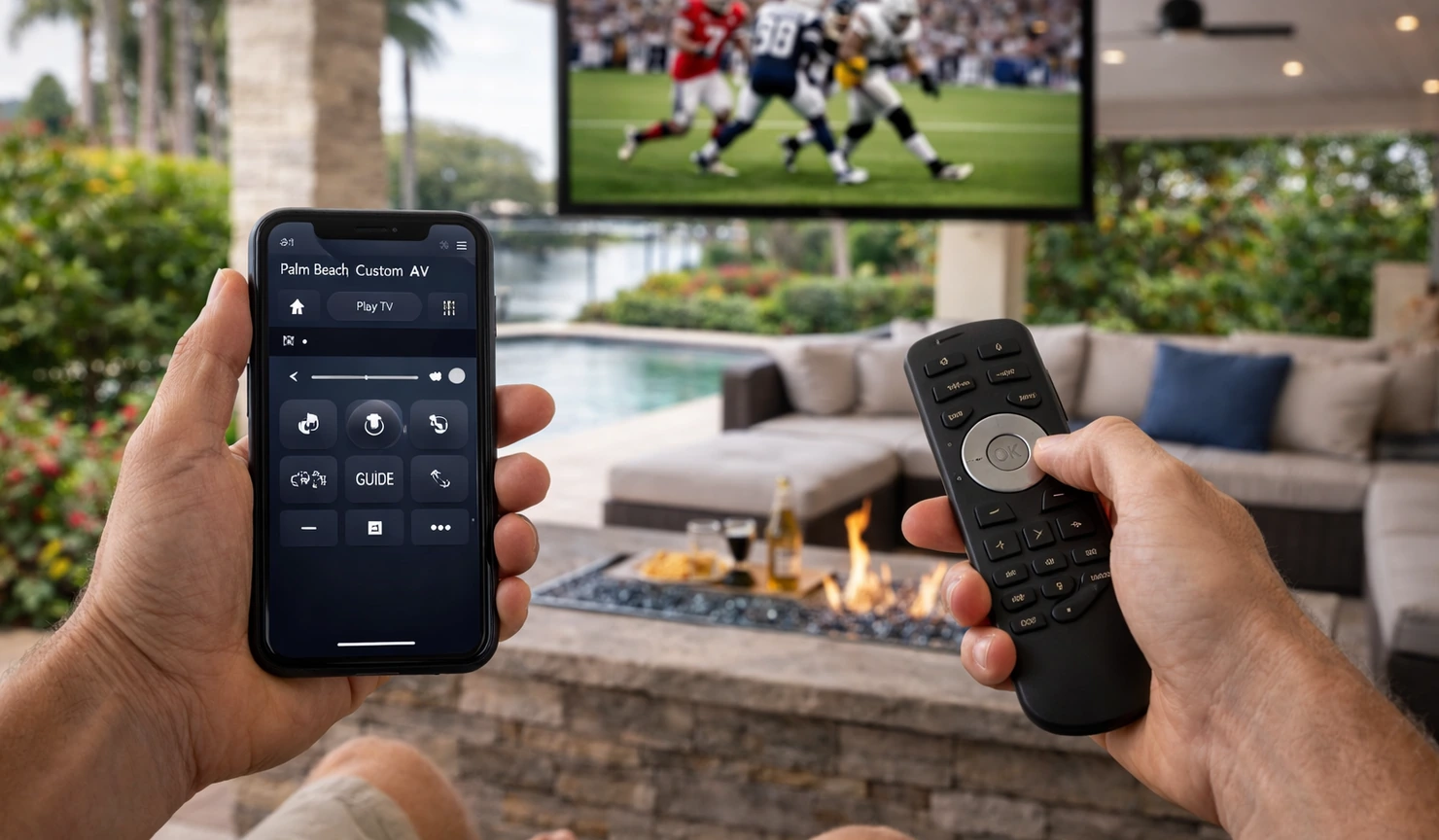 Outdoor Tv Control App And Simple Remote Experience Outdoor Tv Control App And Simple Remote Experience