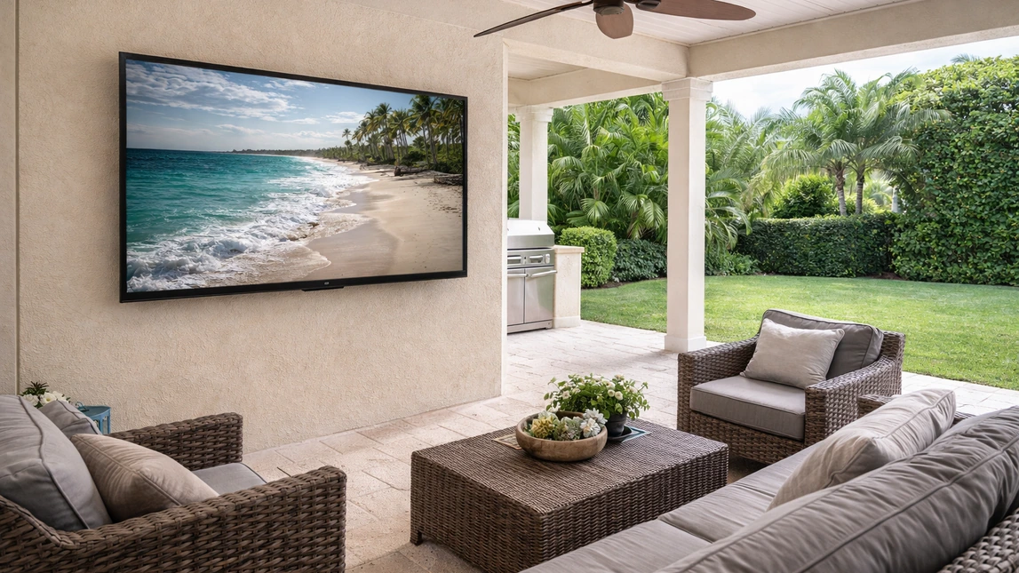 Outdoor Tv Mounting Covered Patio Lanai Outdoor Tv Mounting Covered Patio Lanai