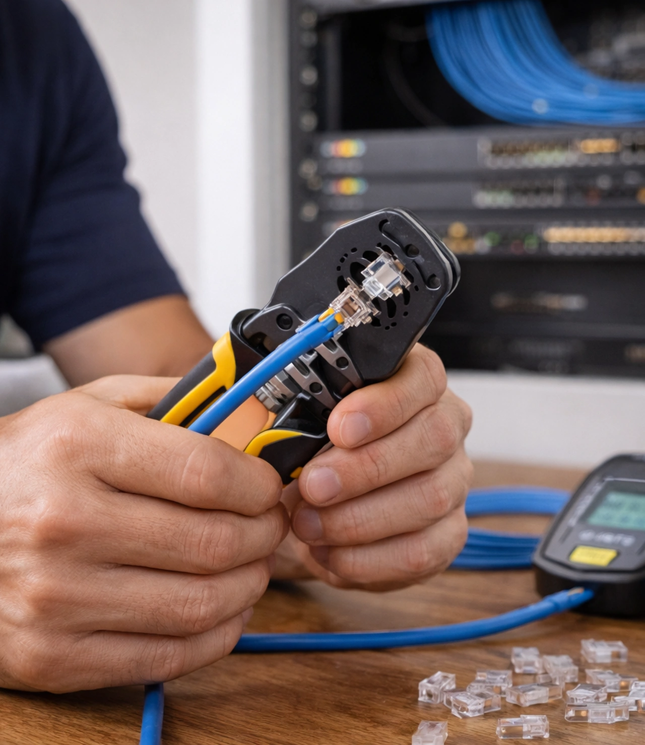 Professional Home Network Cable Termination