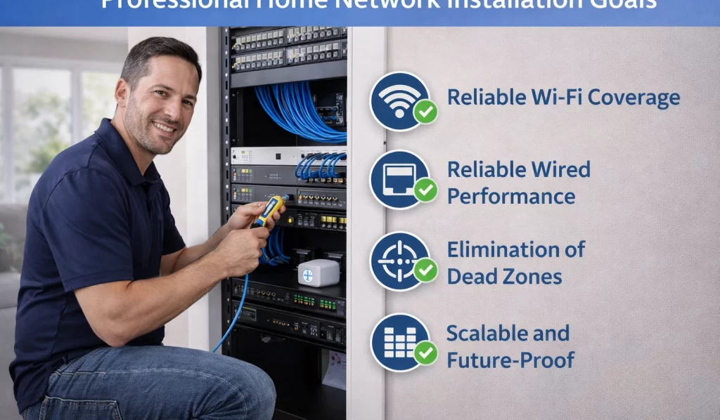 Professional Home Network Installation Goals