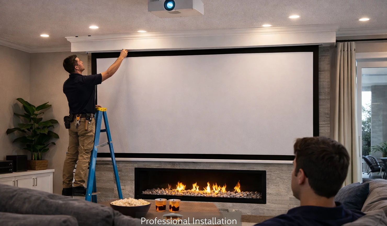 Professional Projector Screen Installation Value
