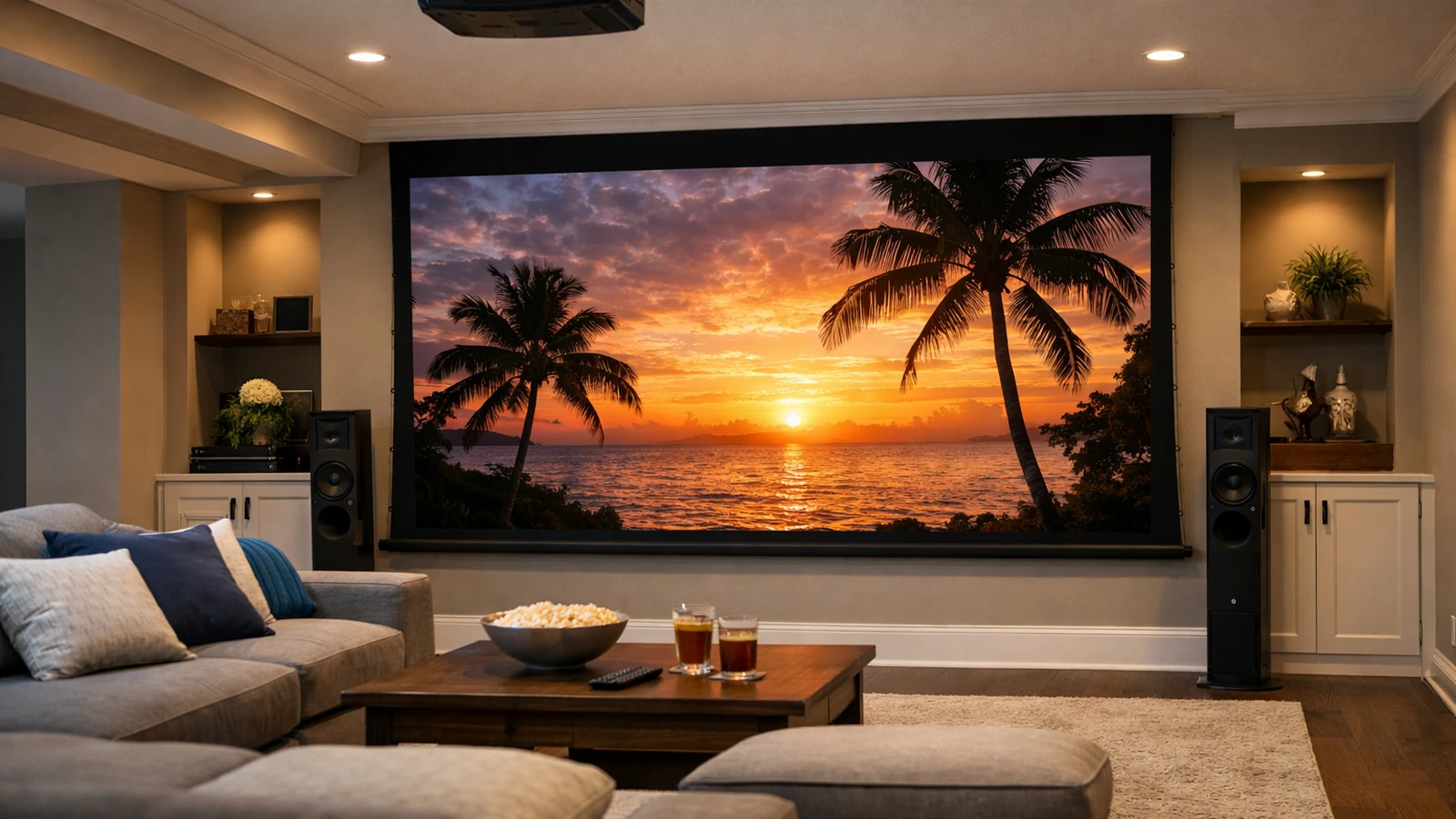Projector Screen Installation Featured