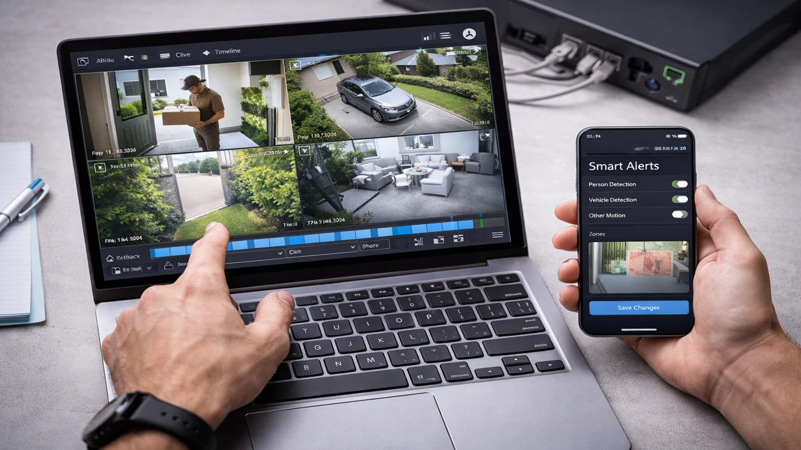 Security Camera Recording Review And Smart Alert Setup