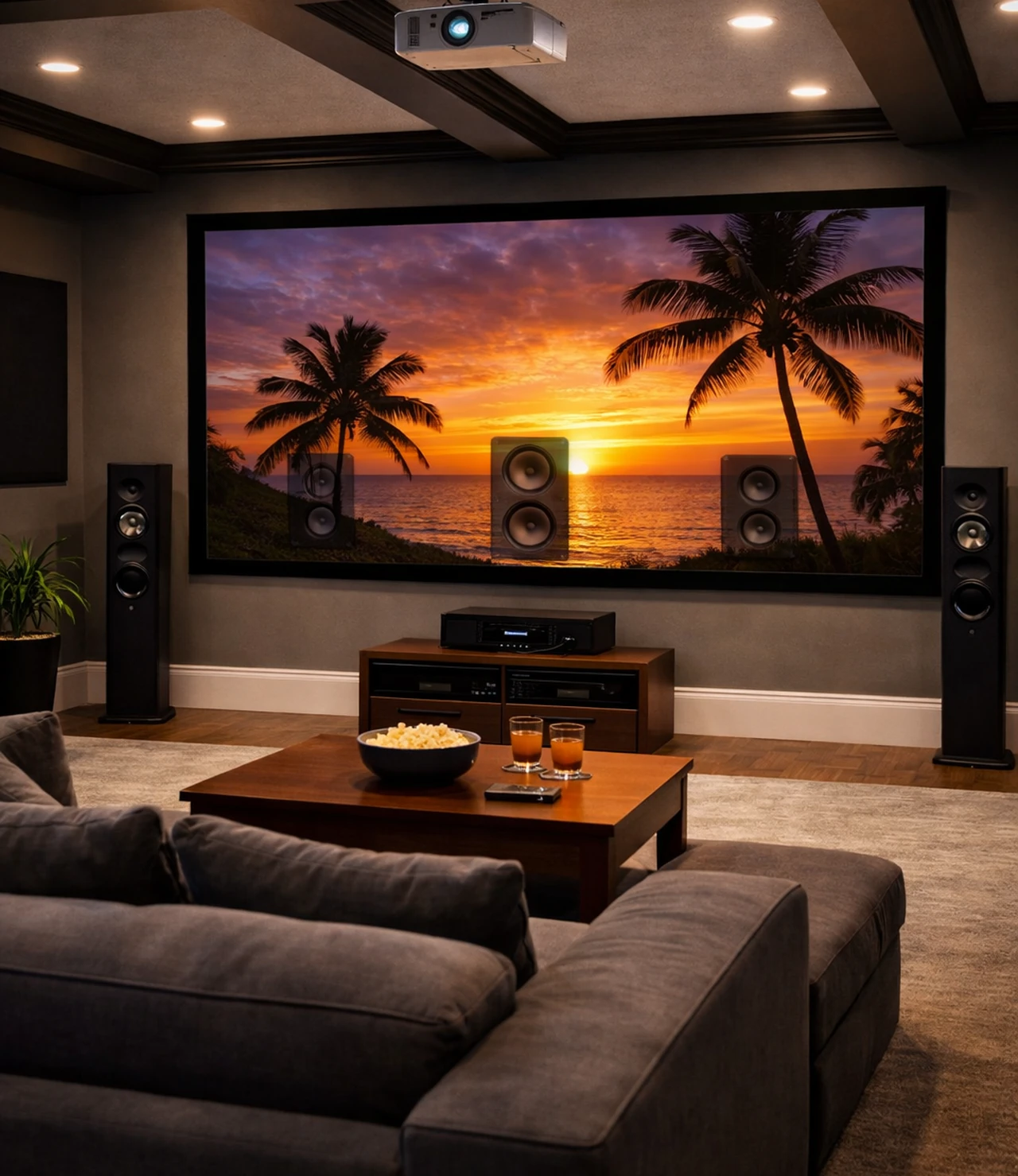 Acoustically Transparent Projector Screen Layout Acoustically Transparent Projector Screen Layout