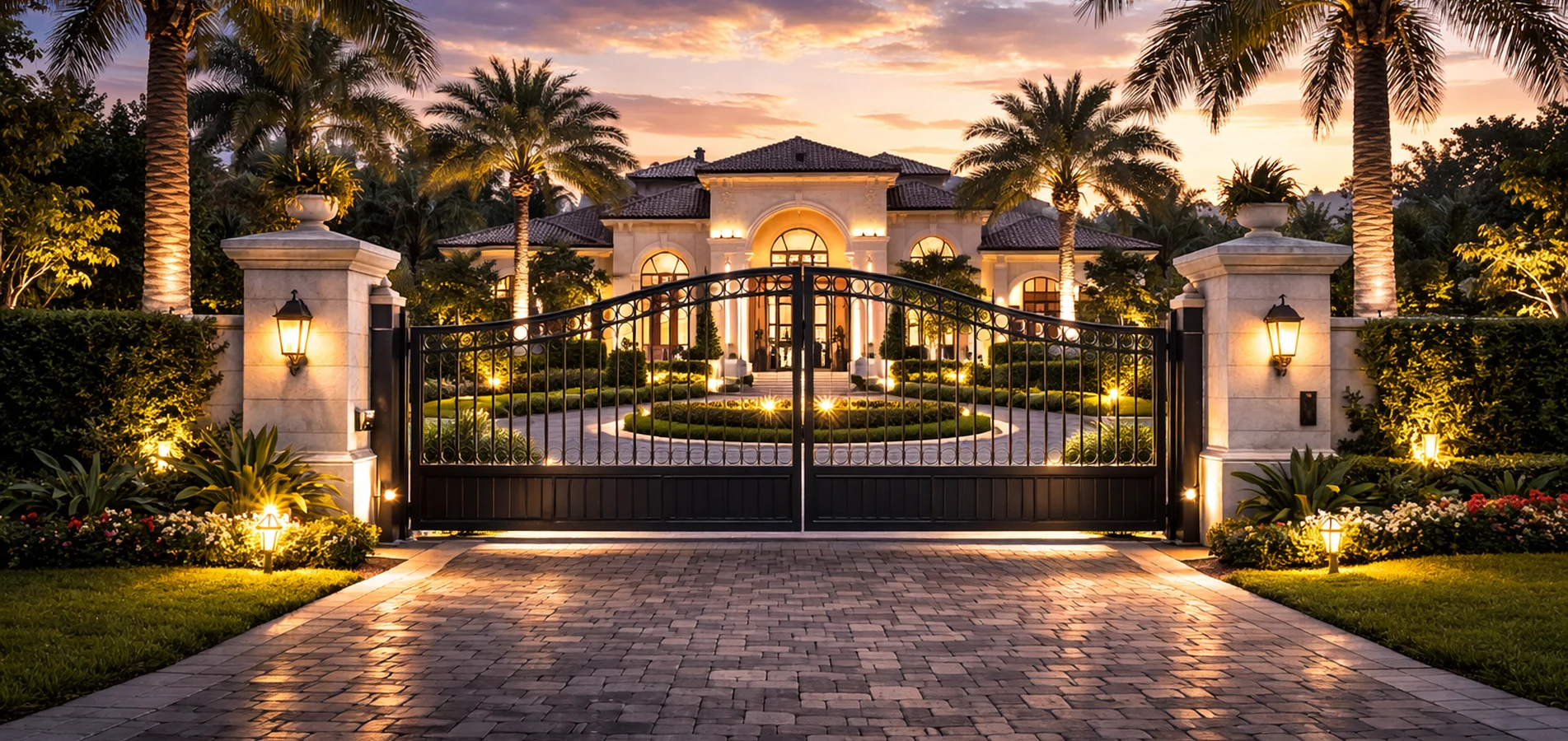 Automatic Gate Installation Palm Beach Estate Entry Automatic Gate Installation Palm Beach Estate Entry