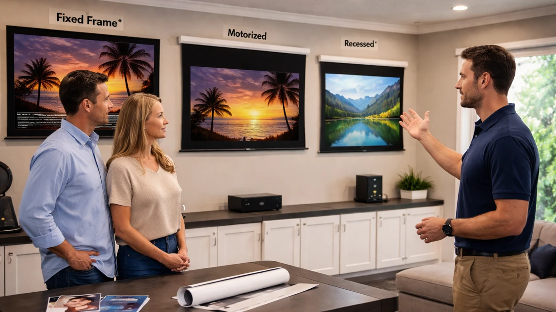 Choosing The Right Projector Screen Type Choosing The Right Projector Screen Type