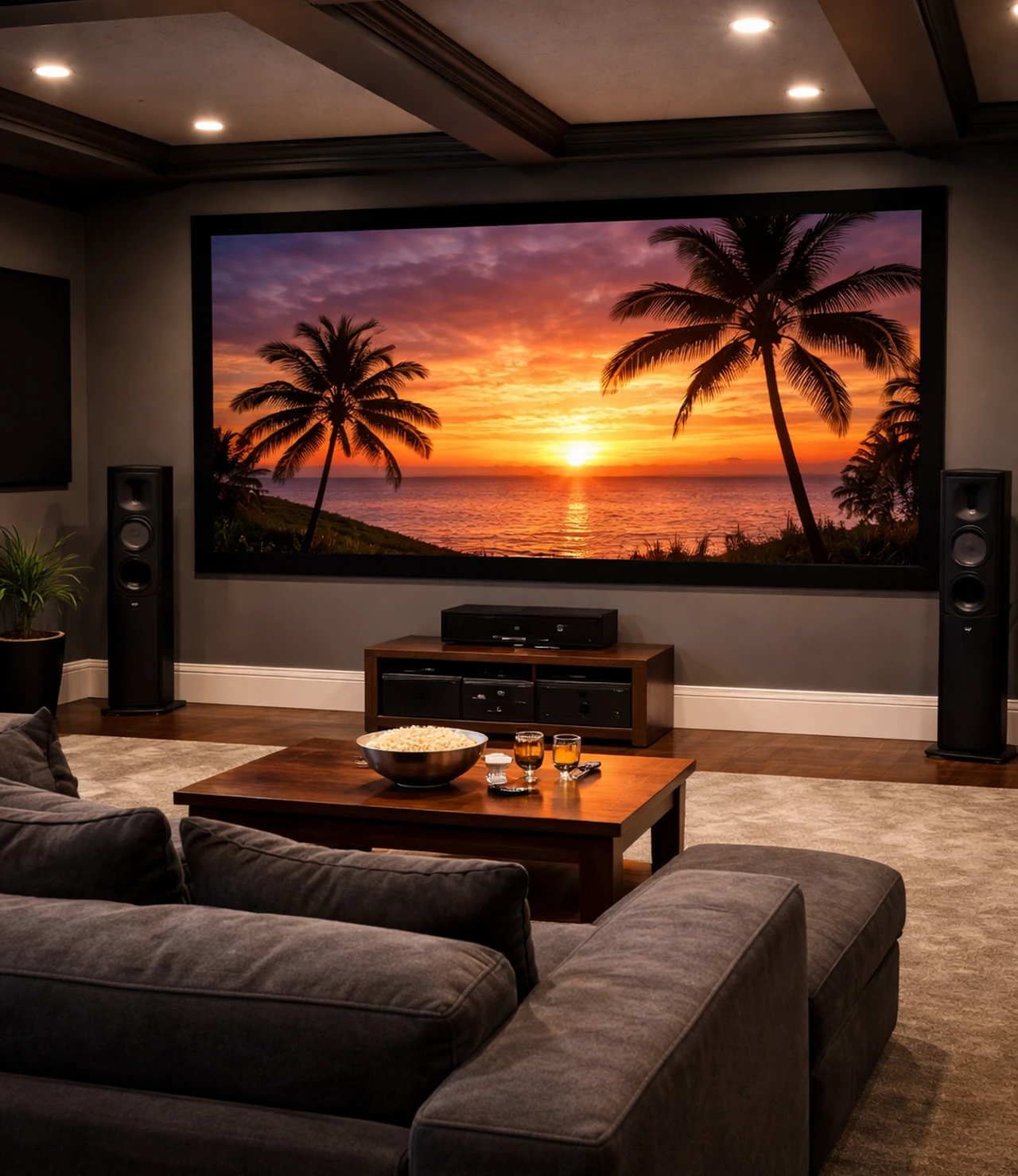 Fixed Frame Projector Screen For Dedicated Room Fixed Frame Projector Screen For Dedicated Room