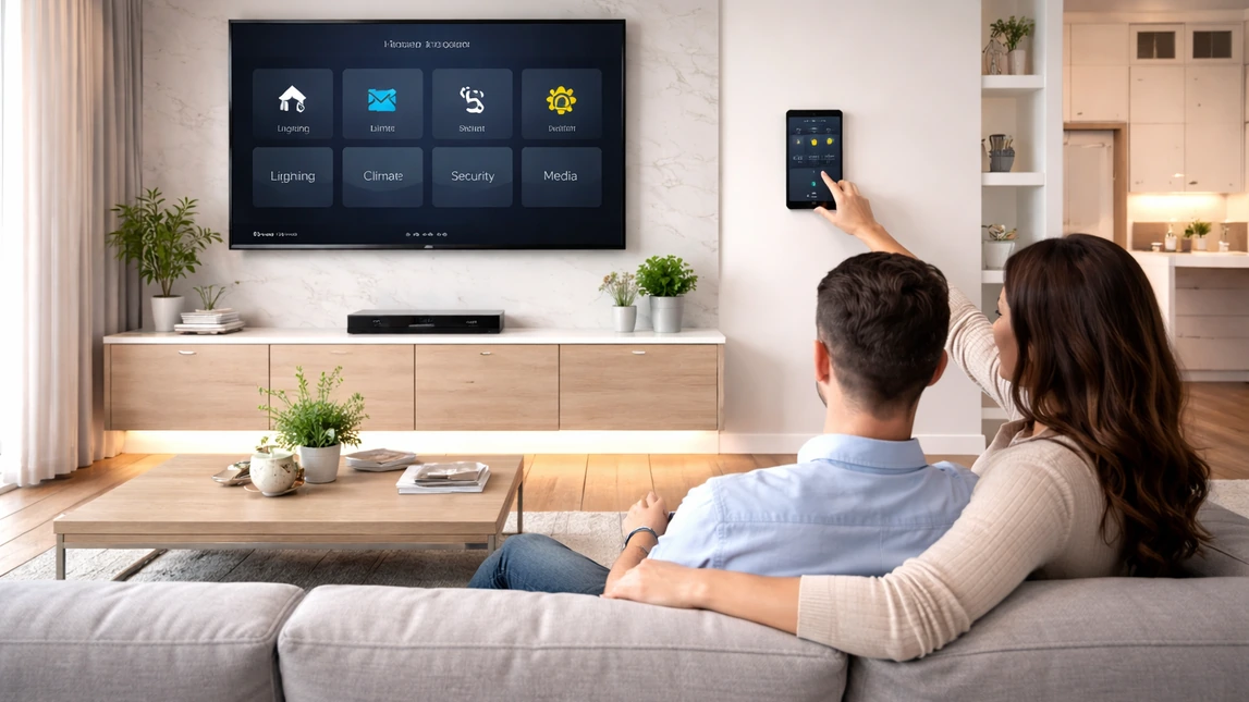 Unified Smart Home Control Living Room