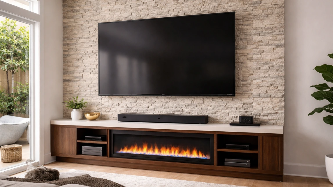 Tv Wall Mounting Stone Tile Millwork Focal Wall Tv Wall Mounting Stone Tile Millwork Focal Wall